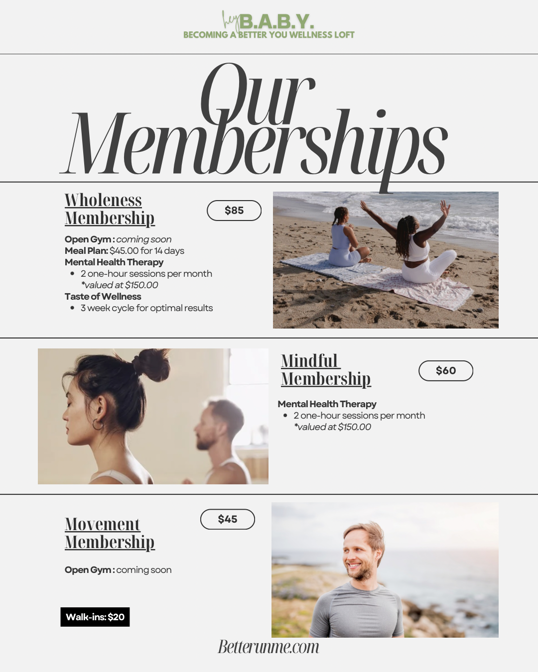 Wellness Loft Memberships